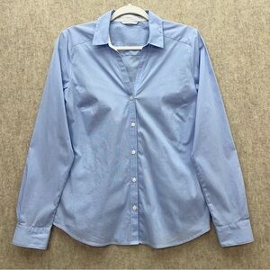 Women's H & M Button Down Cotton Pinstripe Shirt XL Juniors